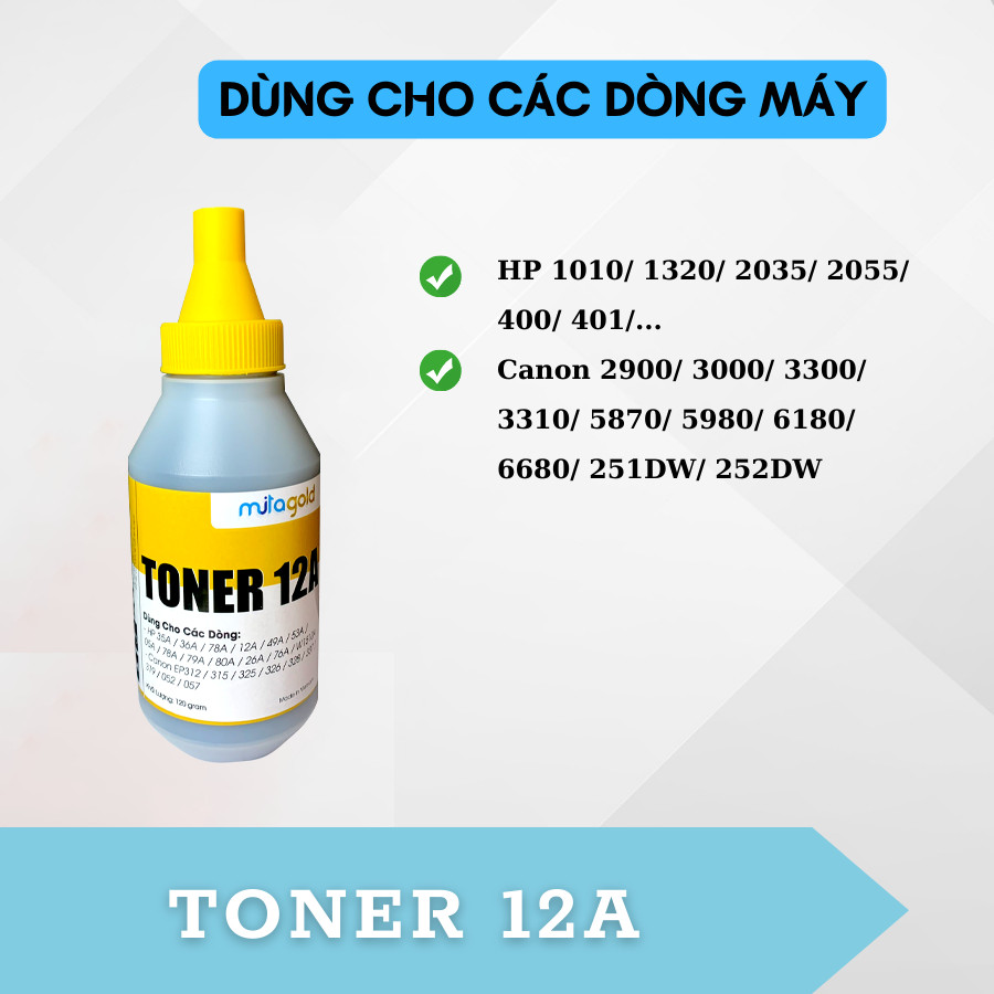 MITA GOLD TONER 12A - HÀNG CHÍNH HÃNG