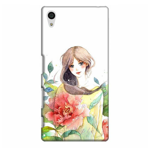 Ốp Lưng Dành Cho Điện Thoại Sony Z5 - Cô Gái Hoa Hồng