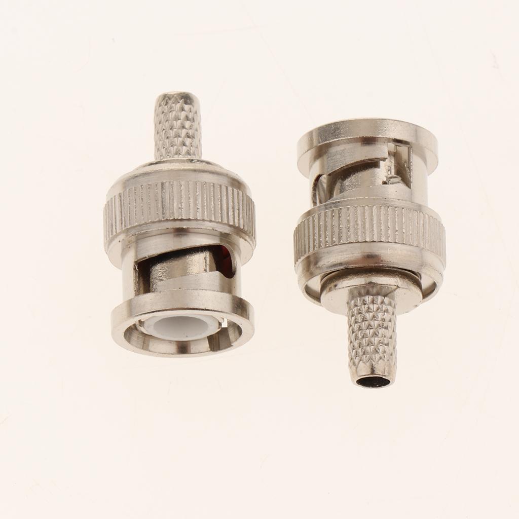 BNC Crimp Tools for RG58 10pcs BNC Plug Crimp Connector Set