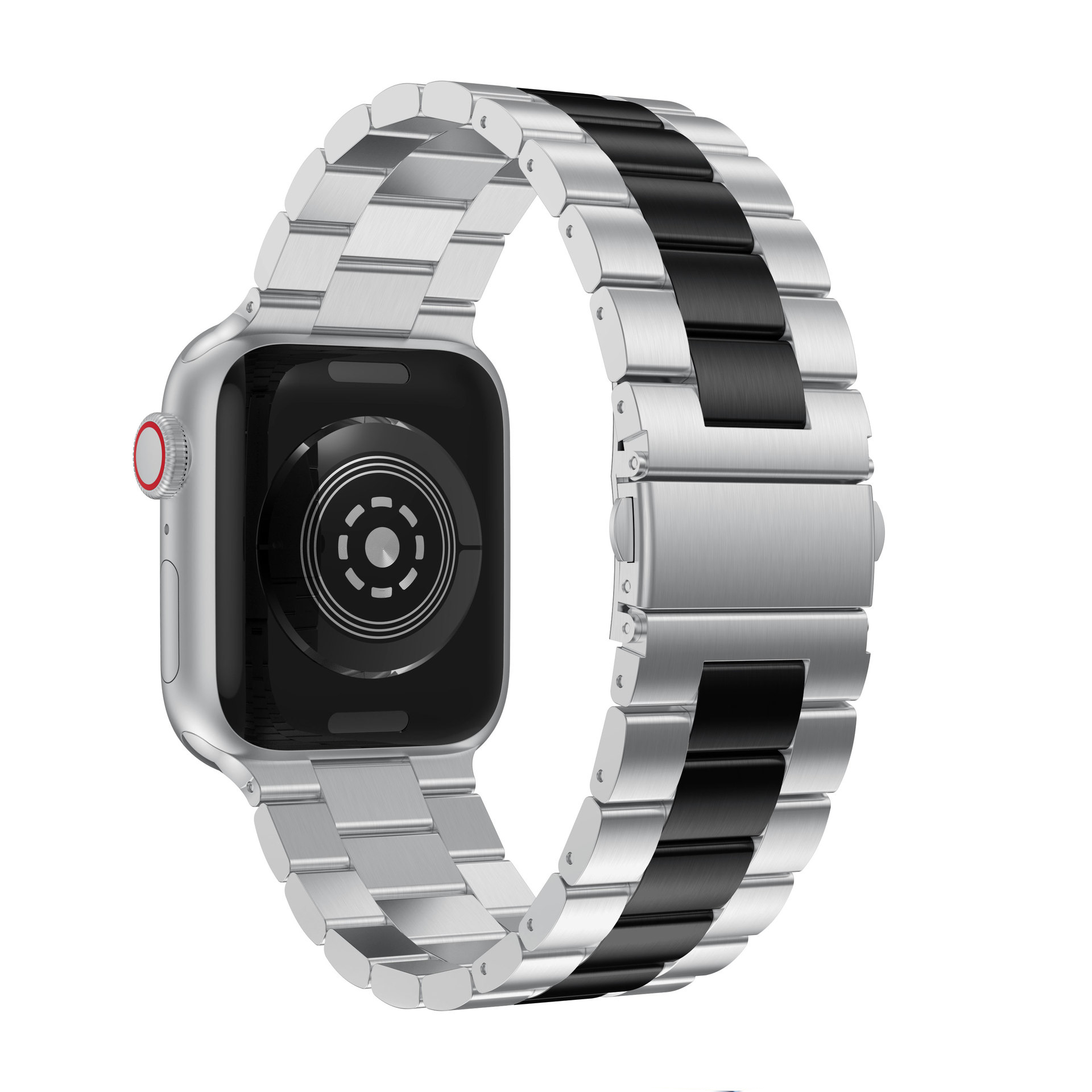 Dây Thép Steel Simple cho Apple Watch Series 4/5/6/7/8/9/SE2/10 &amp; Apple Watch Ultra 1/2 Size 40/41/42/44/45/46/49mm - Hàng Chính Hãng