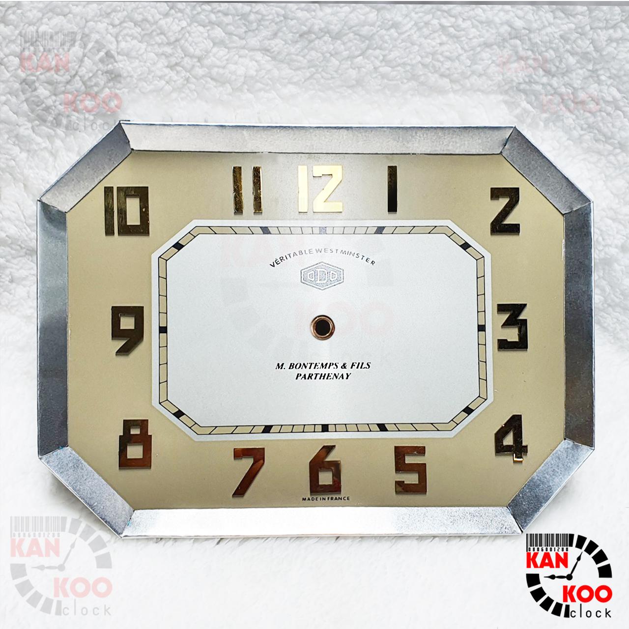 Mặt số  đồng hồ Odo cổ kiểu bát giác ngang 25cmx 19cm, thay thế mặt Odo cũ do Kankoo Clock cung cấp và bảo hành 5 năm