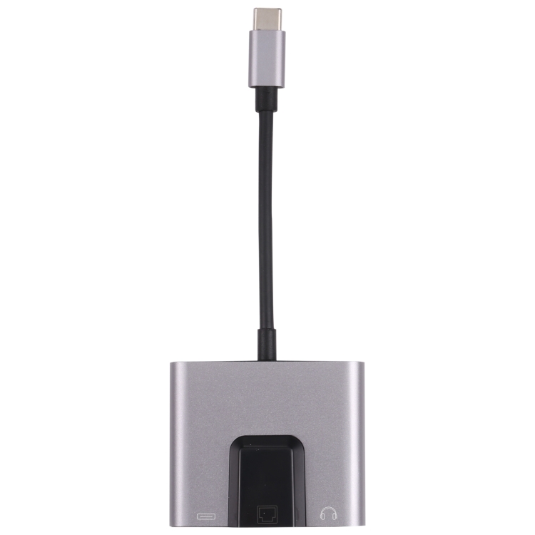 Bộ chuyển đổi 3 trong 1 USB-C/Type-C sang USB-C/Type-C và cổng Ethernet adapter và jack tai nghe 3,5 mm dành cho dành cho Laptop, Macbook, Điện thoại, Samsung Dex