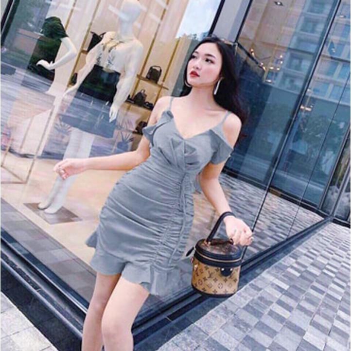 Đầm body 2 dây đuôi cá dễ thương