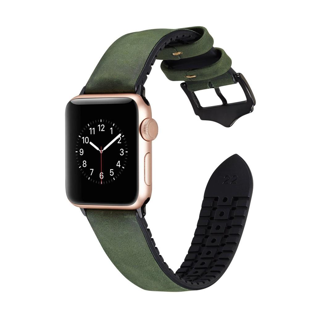 Dây Đeo Bằng Da Thật Cho Đồng Hồ Thông Minh Apple Watch Series 7 6 SE 5 4 3 38MM 40MM 42MM 44MM 41MM 45MM