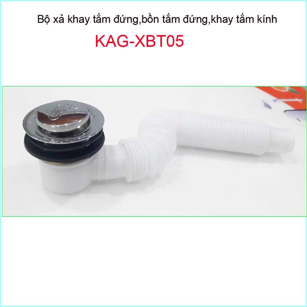 Xả bồn tắm đứng, xả bồn tắm kính KAG-XBT05 thoát nhanh sử dụng tốt -xả đạp chân