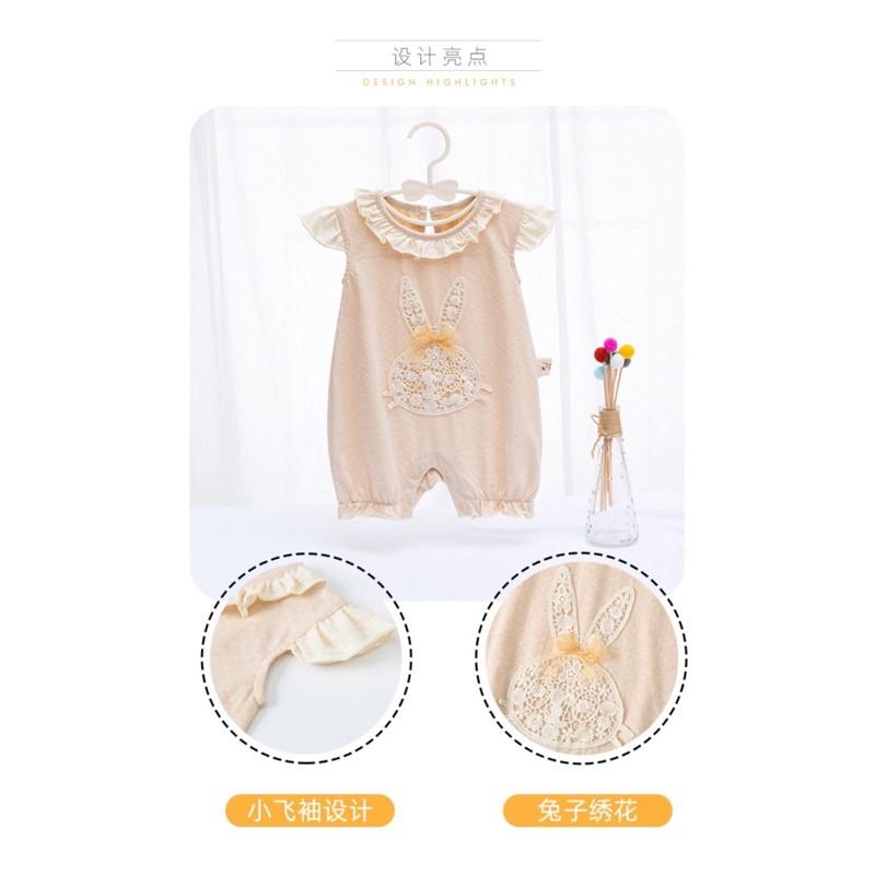 Body đùi bé gái 100% organic cotton hữu cơ tự nhiên vải thở không hóa chất siêu mềm thoáng khí và an toàn cho bé sơ sinh