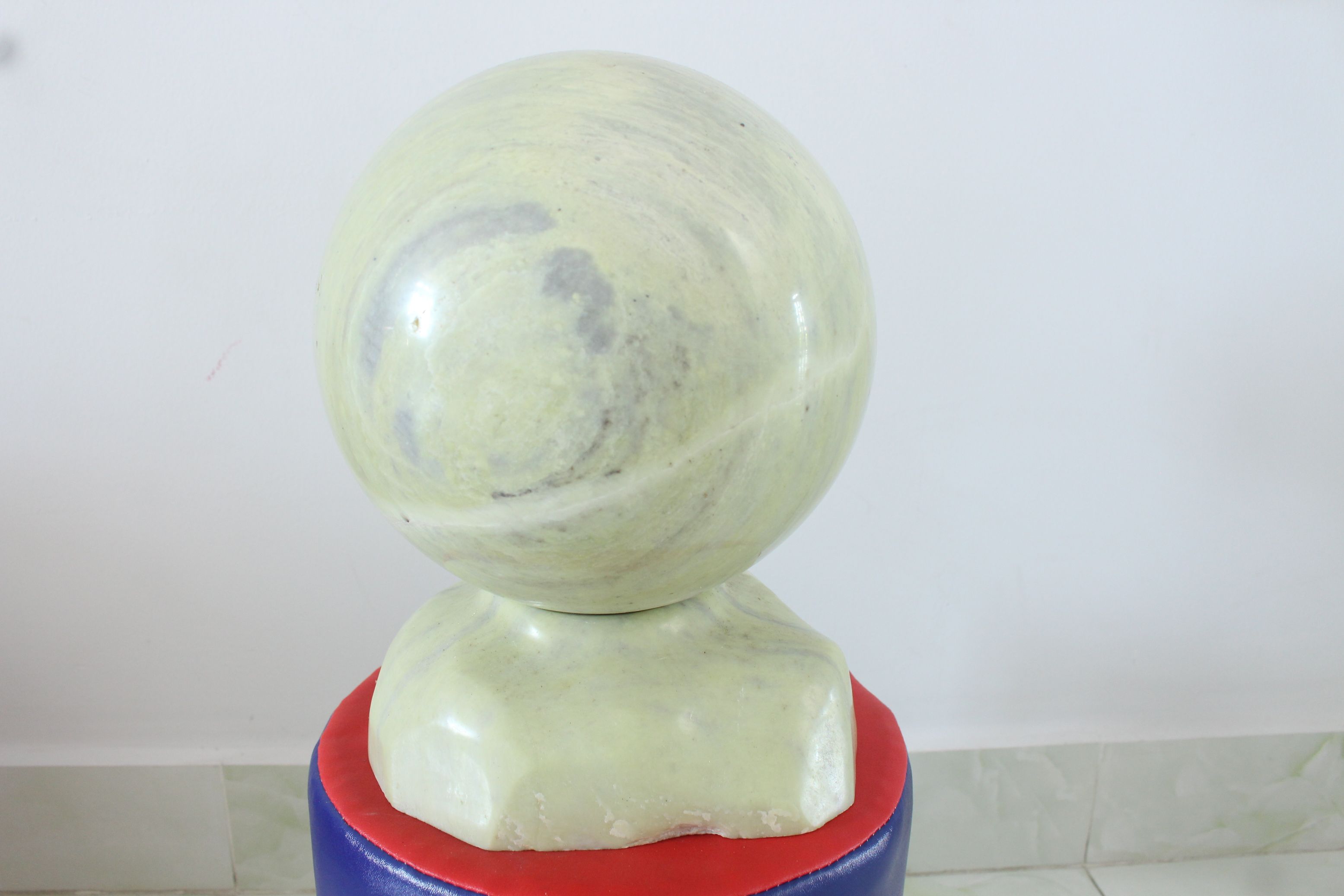 Quả cầu đá phong thủy Serpentine tự nhiên nặng 16.2kg MS35