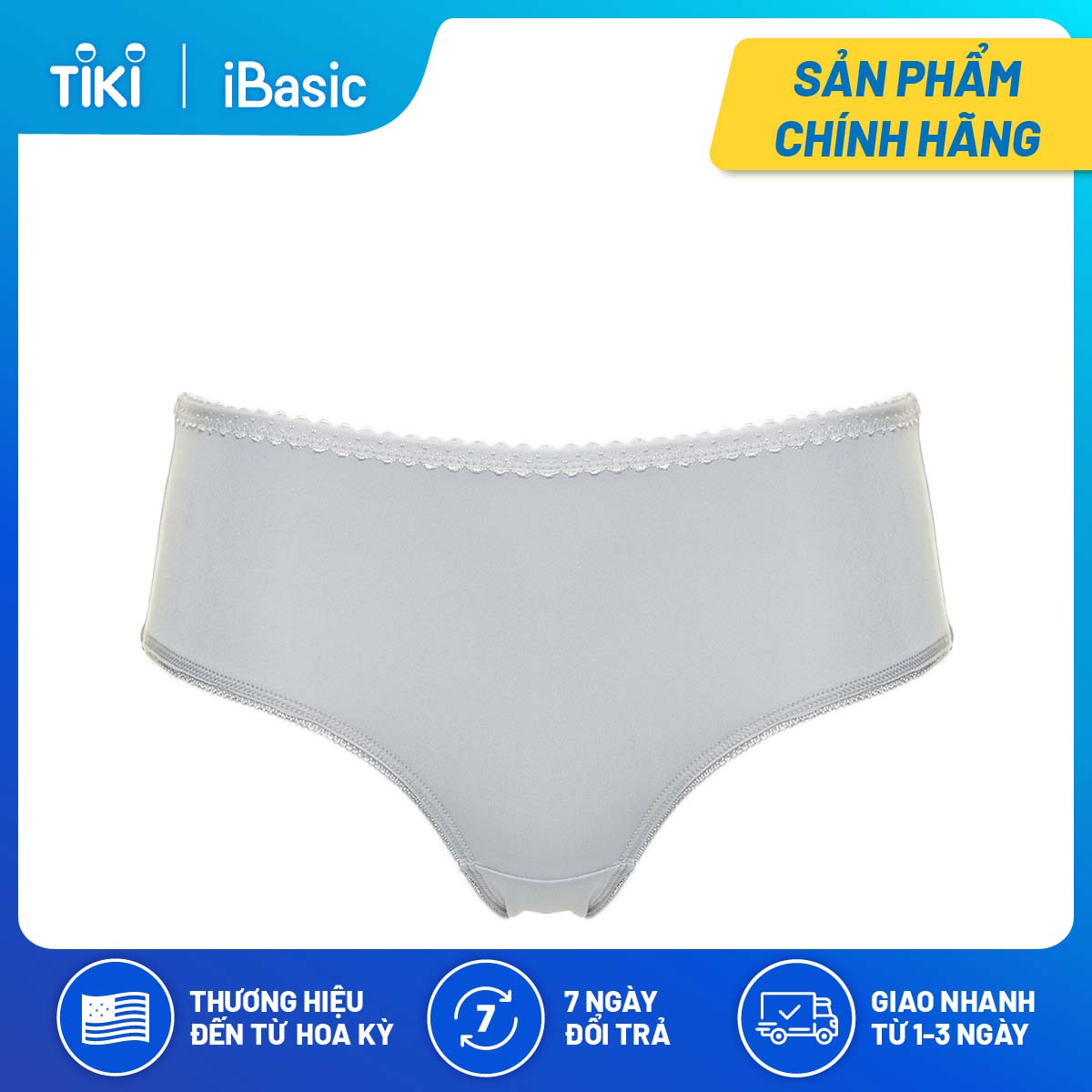 Set 3 quần lót nữ thun lạnh lưng cao iBasic PANW148