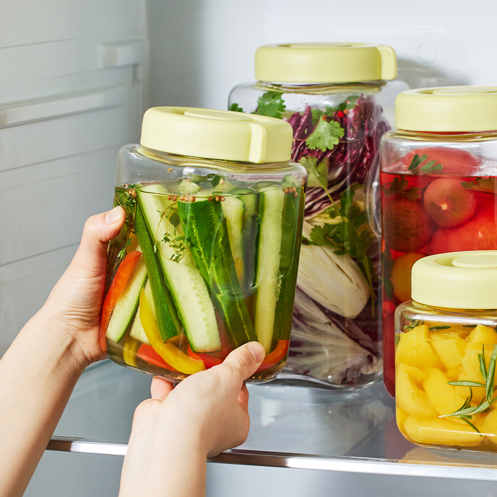 Hũ Đựng Thực Phẩm Bằng Thủy Tinh LocknLock Daily Breathing, Hàng Chính Hãng, Nắp Đậy Kín - JoyMall