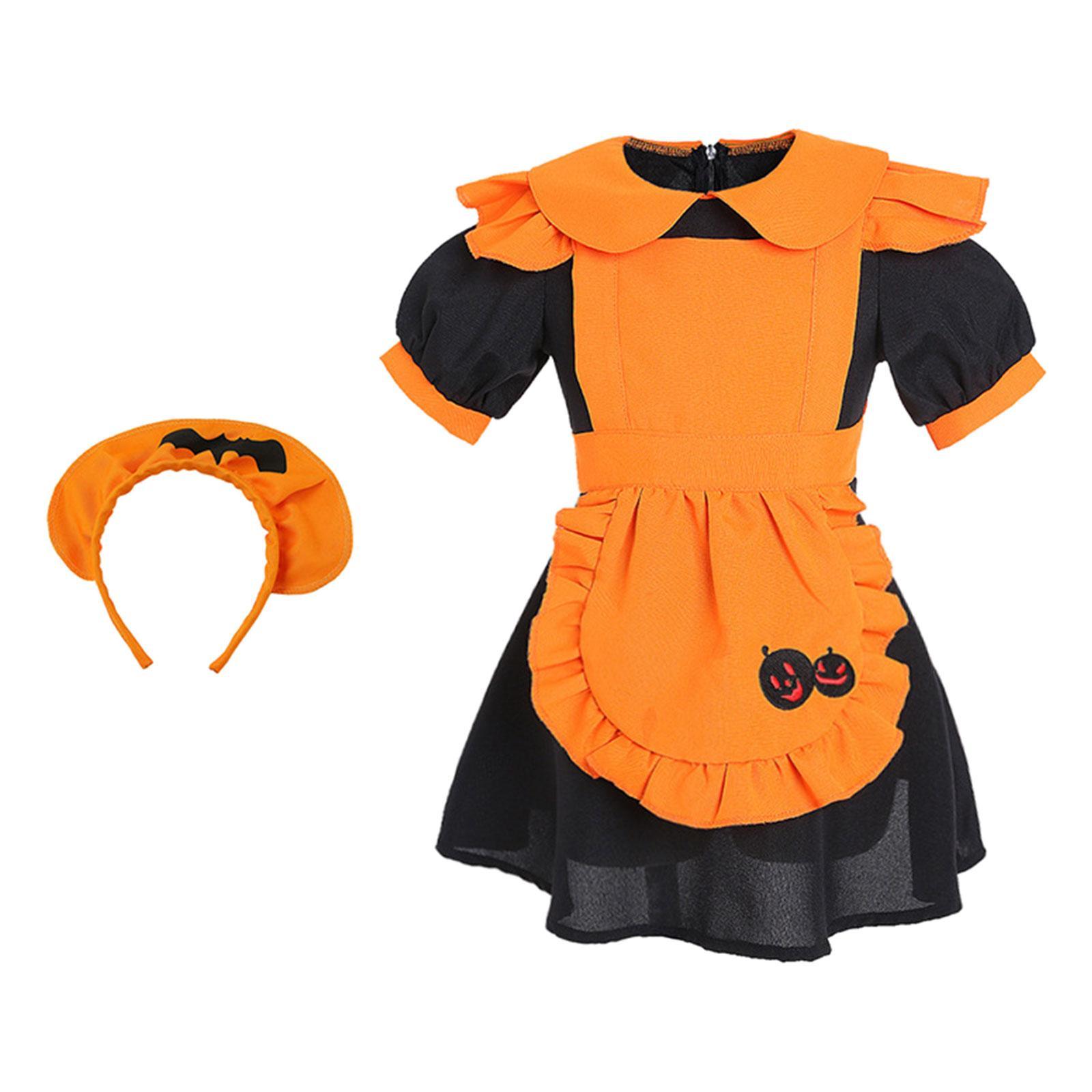 Halloween Costume Set for Kids Girls Cosplay Costume Decoration for Carnival