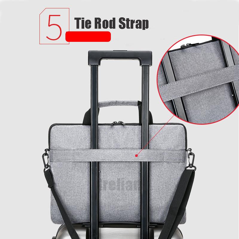 Sử Dụng Đa Năng Dây Đeo Túi Đựng Laptop Có Tay Cầm Cho 10 "13" 14 "15.6" 16 Inch túi Chống Sốc Laptop Máy Tính Túi Đựng Máy Tính Xách Tay, màu Xám Đen