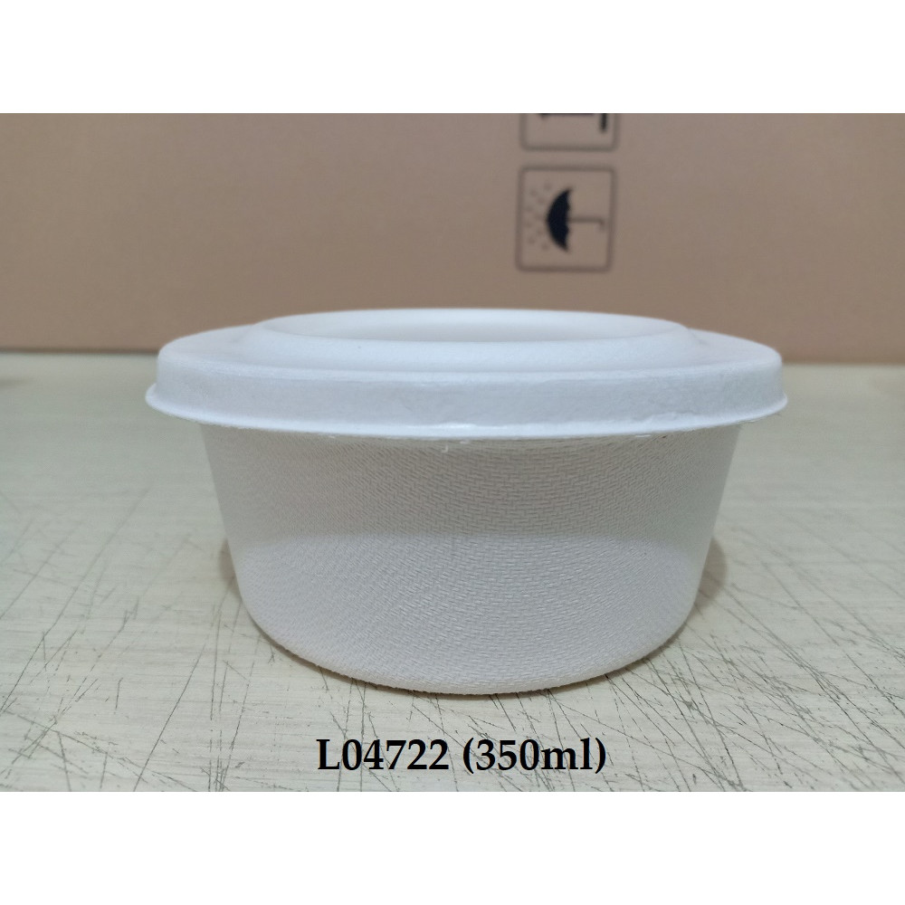 Hộp giấy có nắp bã mía Thái Lan 350ml - thương hiệu Gracz