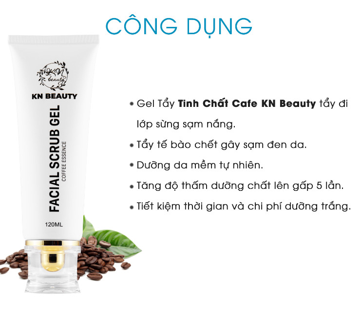 Bộ 3 sản phẩm Trắng Da Ngừa mụn KN Beauty chuyên sâu:Kem dưỡng 25g + Serum 30ml+ Tẩy tế bào chết 120ml - Tặng 2 Mặt nạ