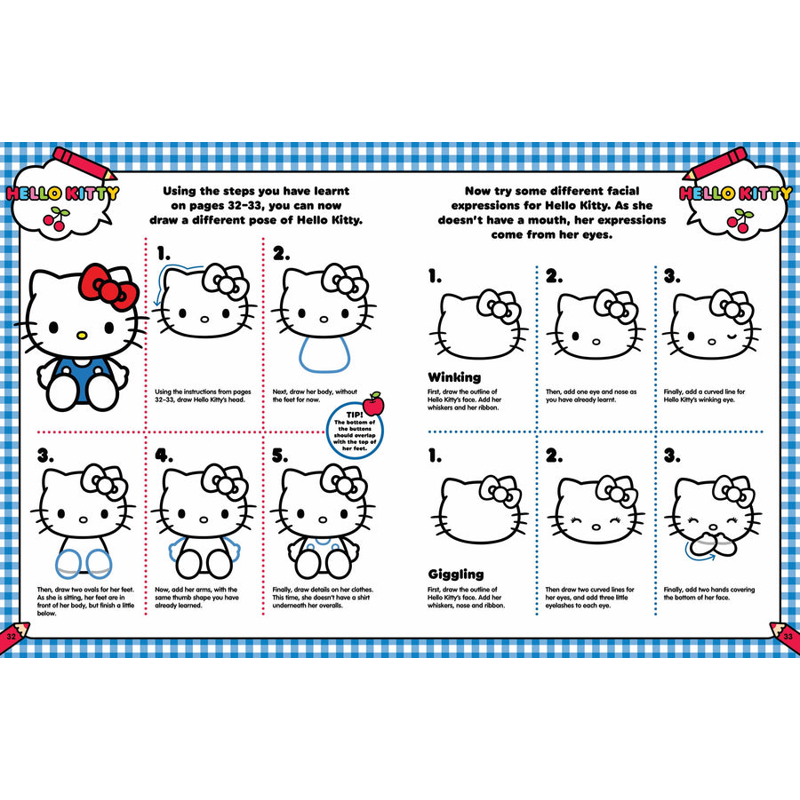 Sách Hello Kitty And Friends - How To Draw