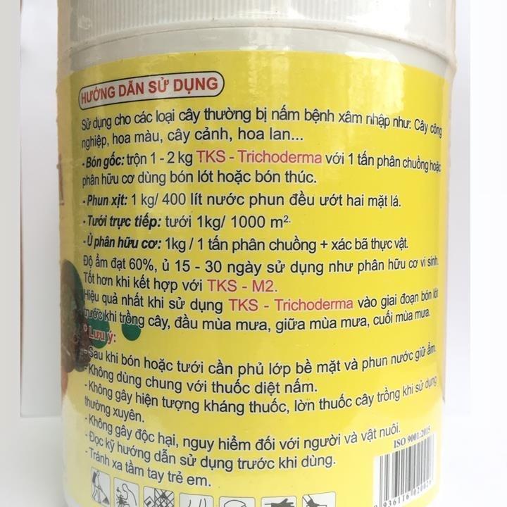 Chế phẩm nấm đối kháng trị nấm TKS - TRICHODERMA hộp 1kg