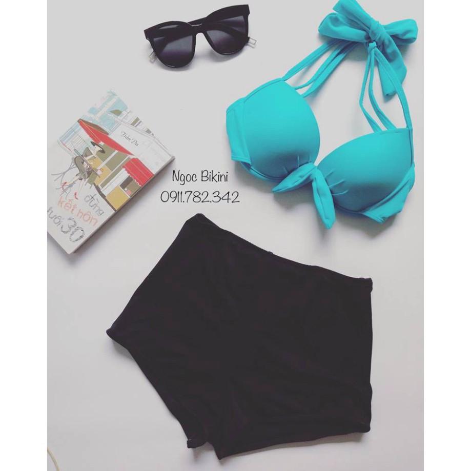 Bikini 2 Mảnh nơ xanh ngọc ( Ảnh chụp thật)