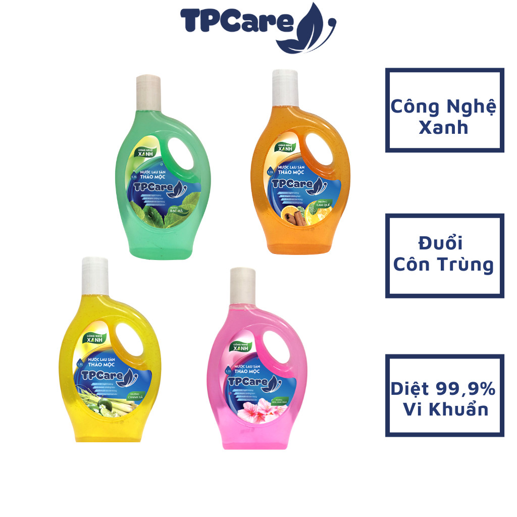 Nước Lau Sàn, Lau Nhà Thảo Mộc Diệt Khuẩn, Đuổi Côn Trùng TPCare 1,1l