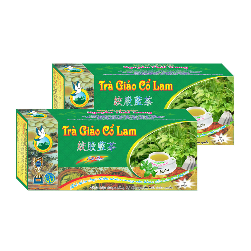 Combo 5 Hộp Trà Giảo Cổ Lam Kiểm soát Vóc Dáng, Giảm Béo (Hộp 50 Túi Lọc X 2g)- Nguyên Thái Trang – Thảo Dược Thiên Nhiên – Tốt Cho Sức Khỏe