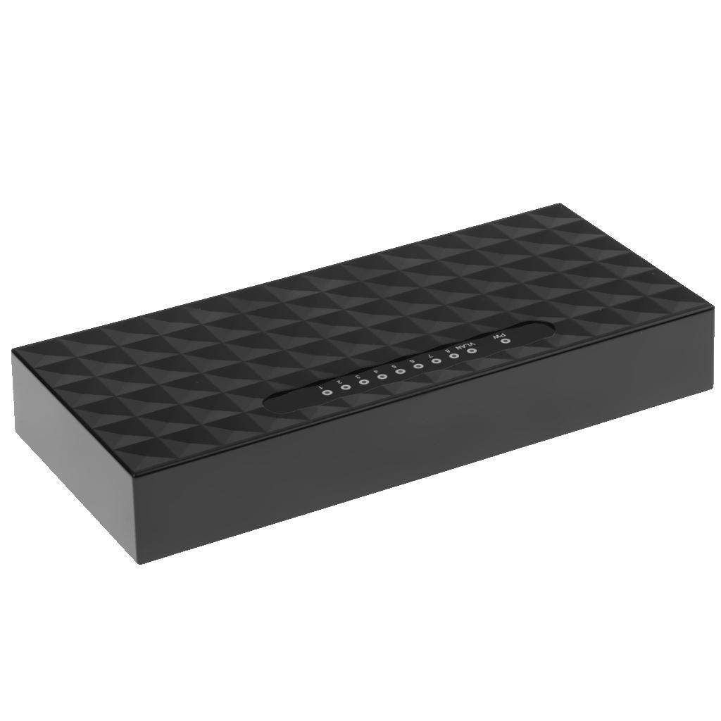 2 Pack 8 Ports RJ45 Uplink Unmanaged Fast Network Switches, Plug and Play