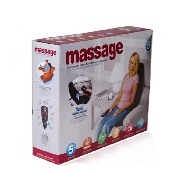 Lót Ghế Massage Toàn Thân - Chất Liệu Da PU, Giảm Đau Nhanh, Tinh Thần Thoải Mái Dùng Cho Ghế Xe Hơi Hoặc Văn Phòng - Nệ