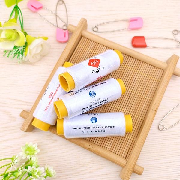 Combo 4 cuộn chỉ trắng giá rẻ thông dụng
