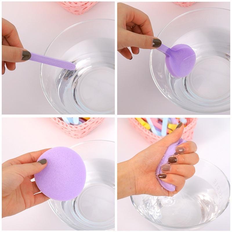 Bông nở rửa mặt Chivey / Miếng mút rửa mặt bọt biển dạng nén, Bông mút bọt biển siêu mềm rửa mặt