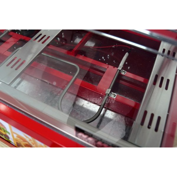 Tủ giữ nóng thức ăn gà rán 1 khay kính cong 2P NEWSUN thiết kế gọn gàng sang trọng - Hàng chính hãng