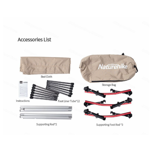 Giường du lịch siêu nhẹ Naturehike NH19JJ006