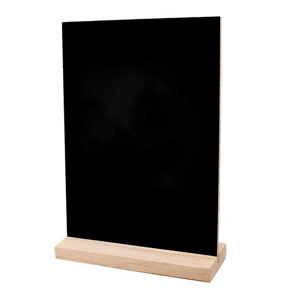 Small Removable Wood Message Boards Reusable Black Board 1 Sided Blackboard