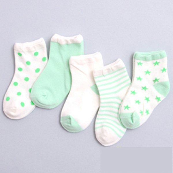 Set 5 đôi vớ tất cho bé từ 0-3 tuổi