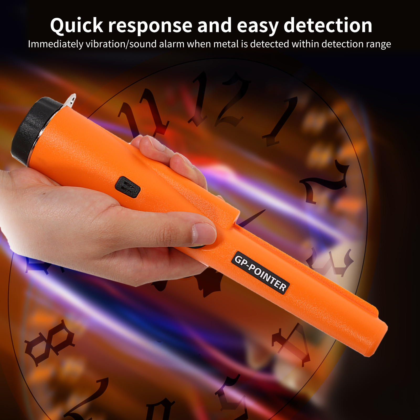 Máy dò kim loại cầm tay có độ nhạy cao có Đèn LED độ sáng cao