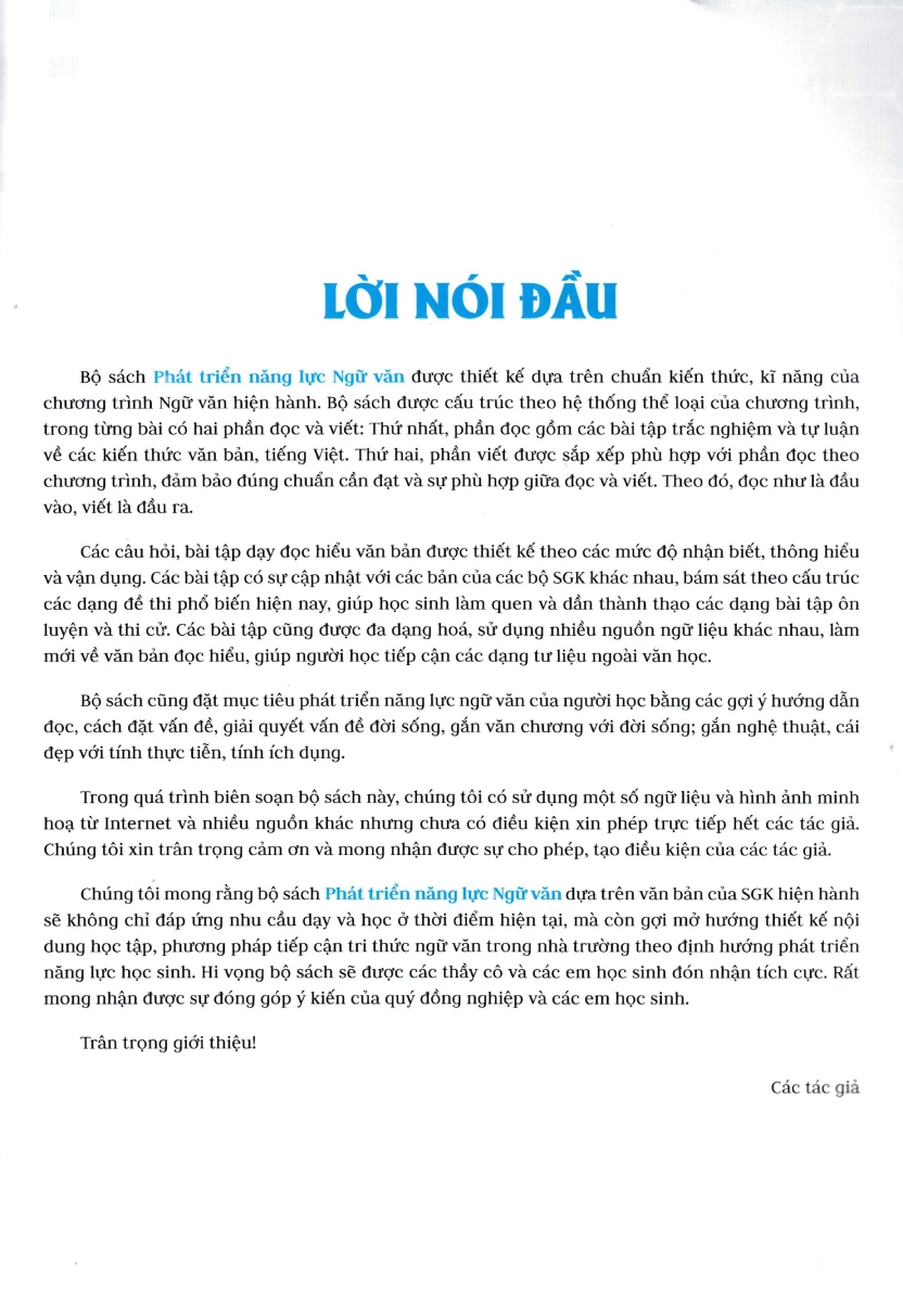 ND - Phát Triển Năng Lực Ngữ Văn 10
