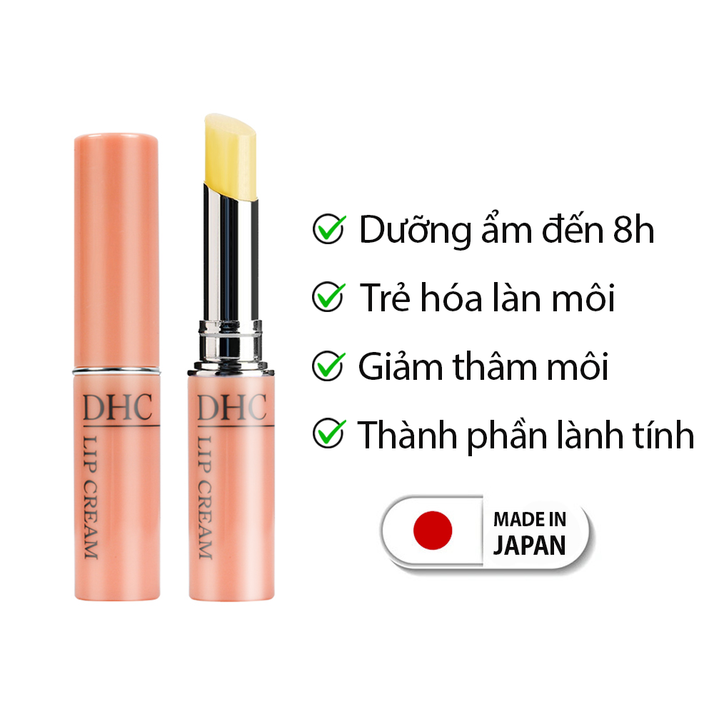 Son dưỡng môi DHC Nhật Bản Lip Cream giữ ẩm môi, giảm thâm và trẻ hóa môi JN-DHC-LIP