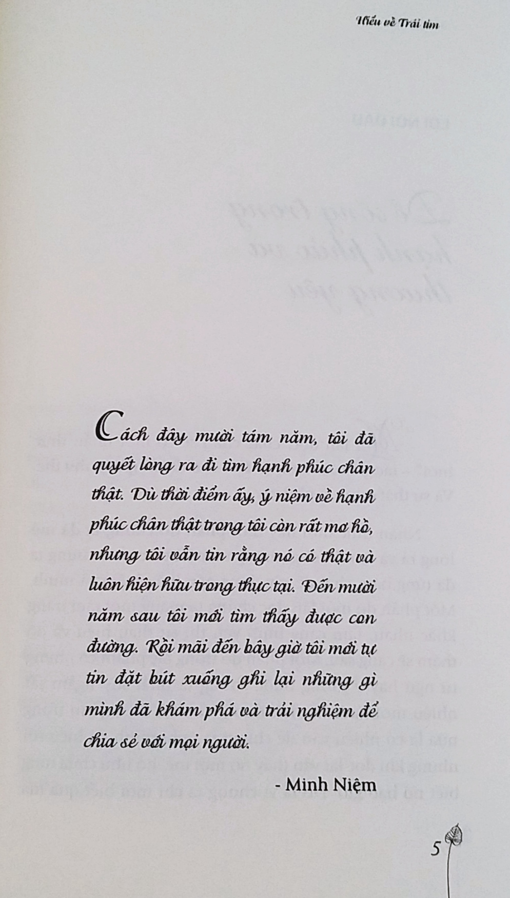 Hiểu Về Trái Tim - Minh Niệm