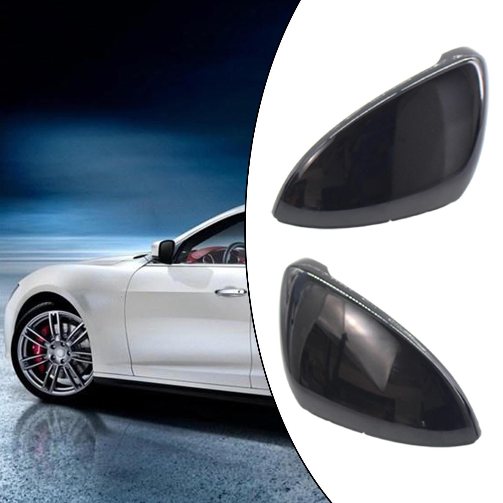 2Pcs Rearview Mirror Cover Durable Vehicle Replacement Parts for VW GOLF GTI