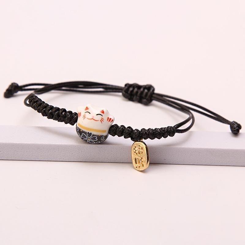 Bộ sưu tập vòng tay mèo thần tài dễ thương mang lại may mắn