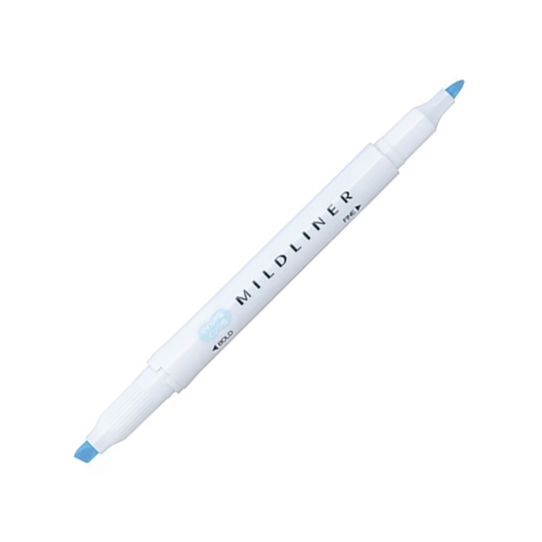 Viết Lông Dầu Dạ Quang Zebra Mildliner-MBL Fine Bold Mild Blue