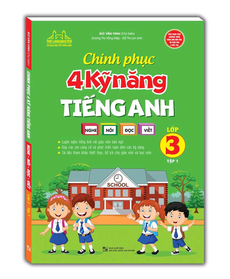 Combo 2 Cuốn Chinh phục 4 kỹ năng tiếng anh Nghe - nói - đọc - viết lớp 3