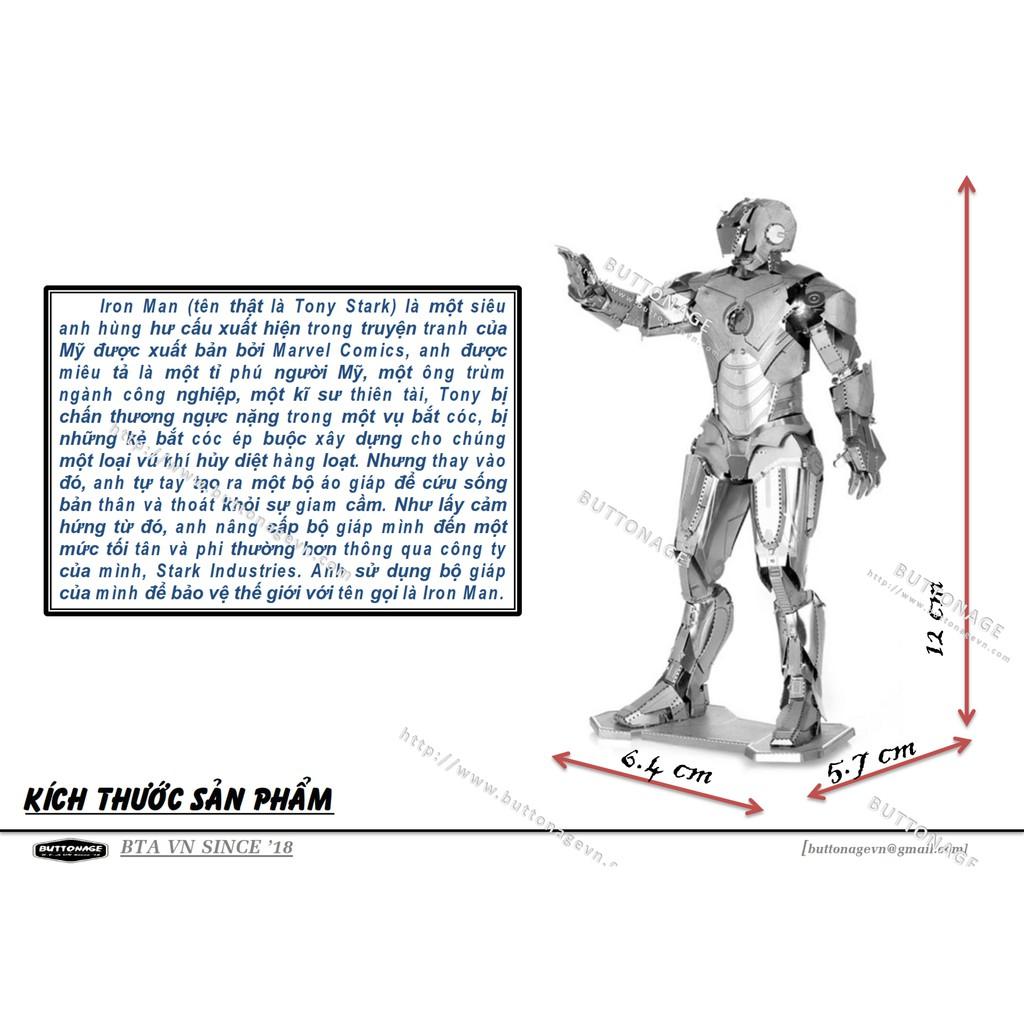 Mô Hình Lắp Ráp 3d Người Sắt - Iron Man