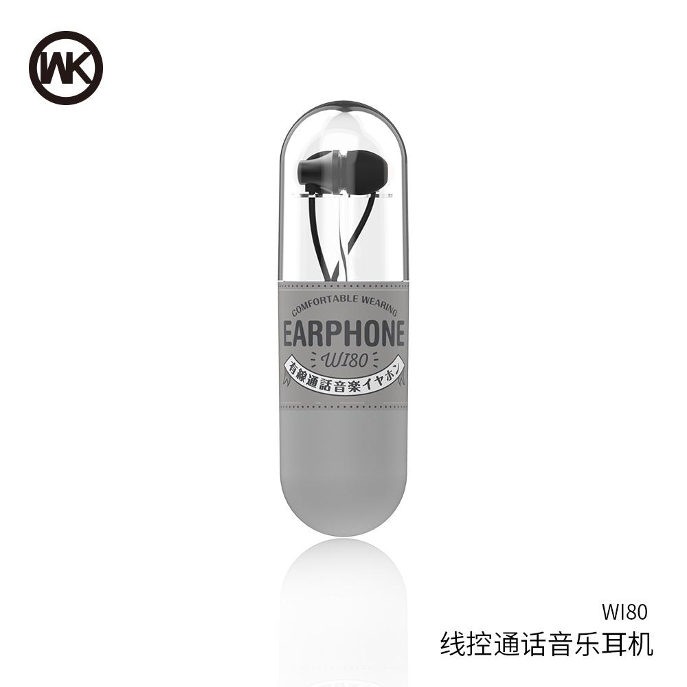 Tai nghe có dây WEKOME Wi80 Wired Earphone có sẵn nhiều màu - Hàng nhập khẩu