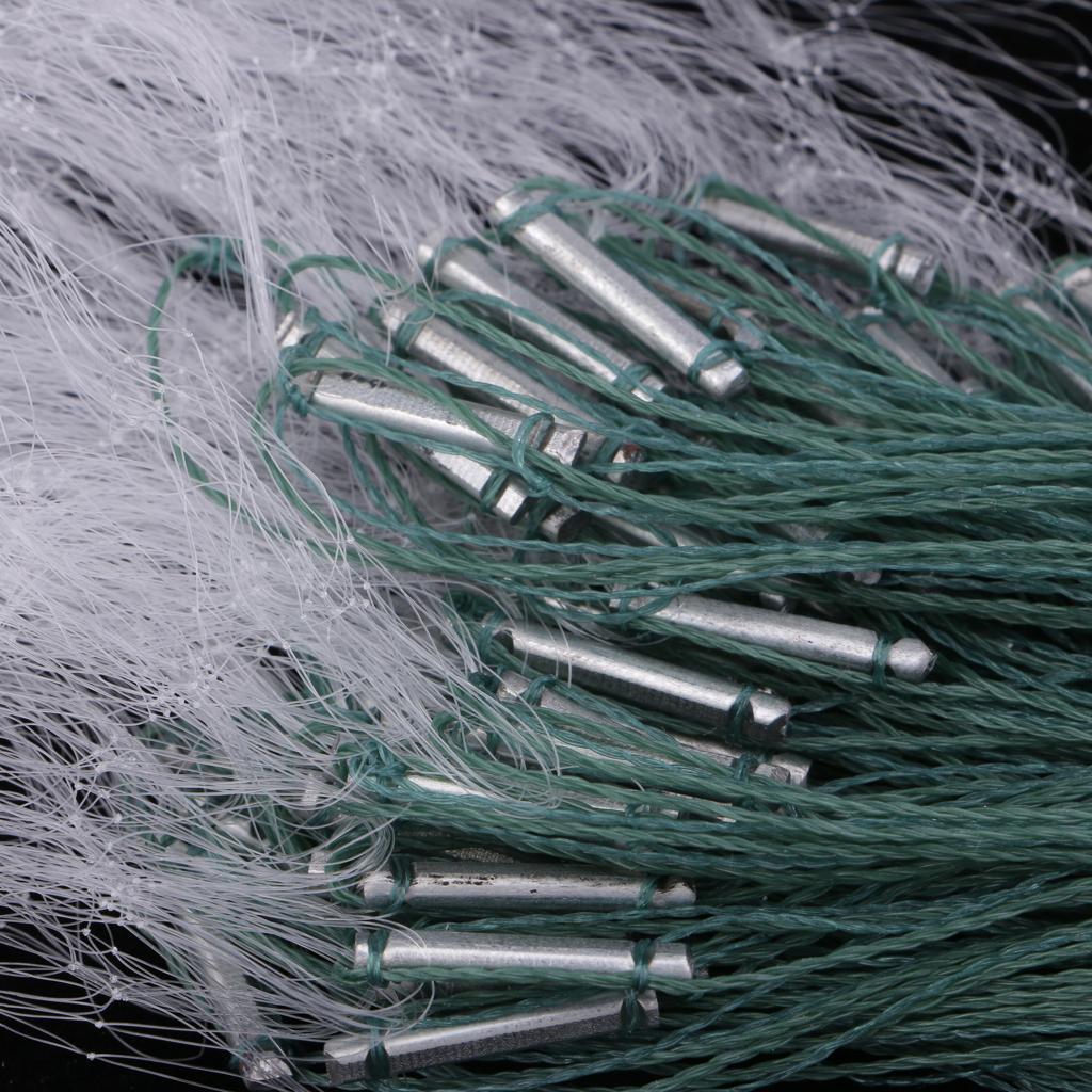 2X Finished Fishing Gill Net with Small Mesh Gill All Size Hole Size 2x2cm
