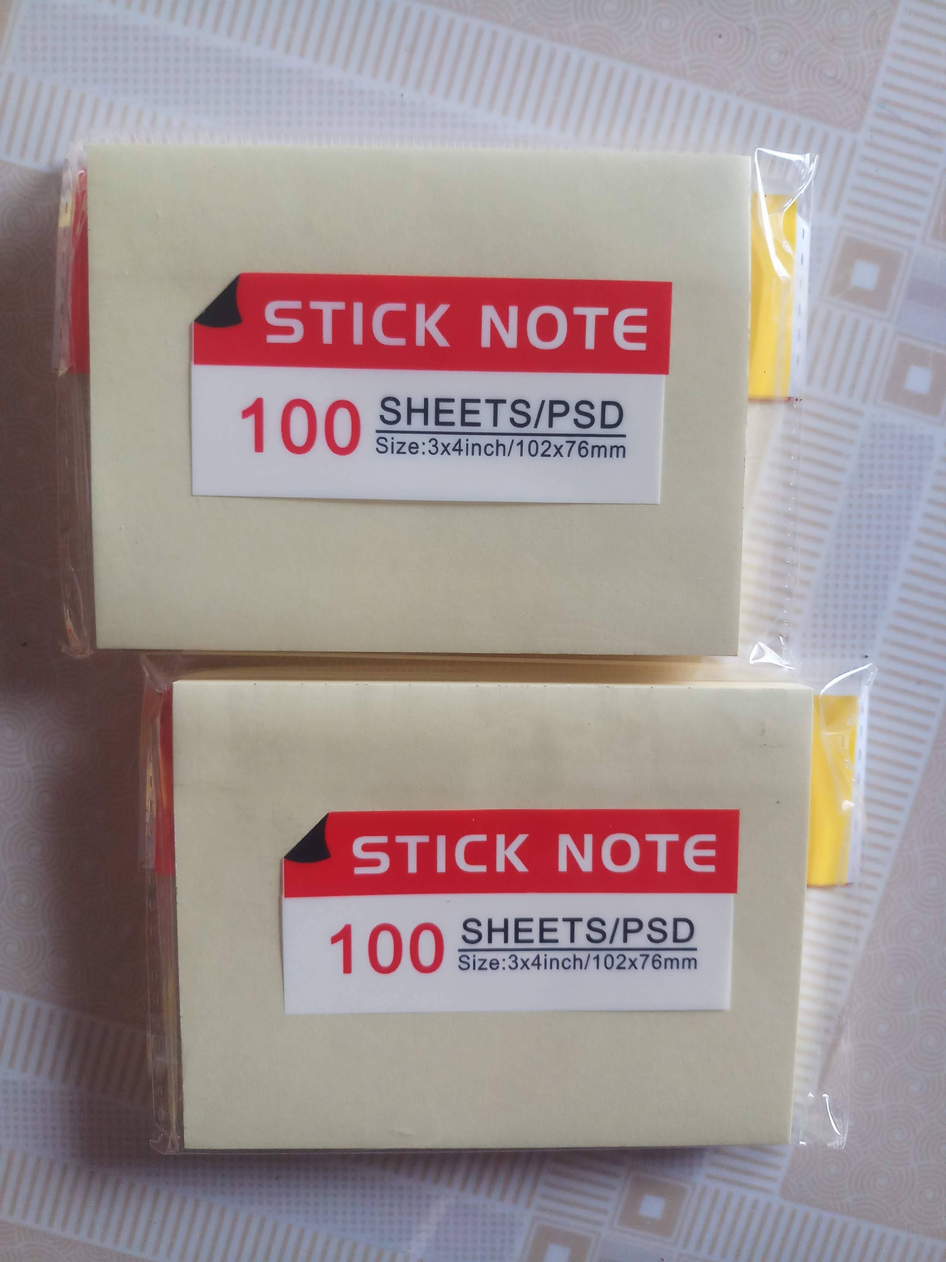 Giấy nhớ Giấy note màu vàng 100 tờ/xấp