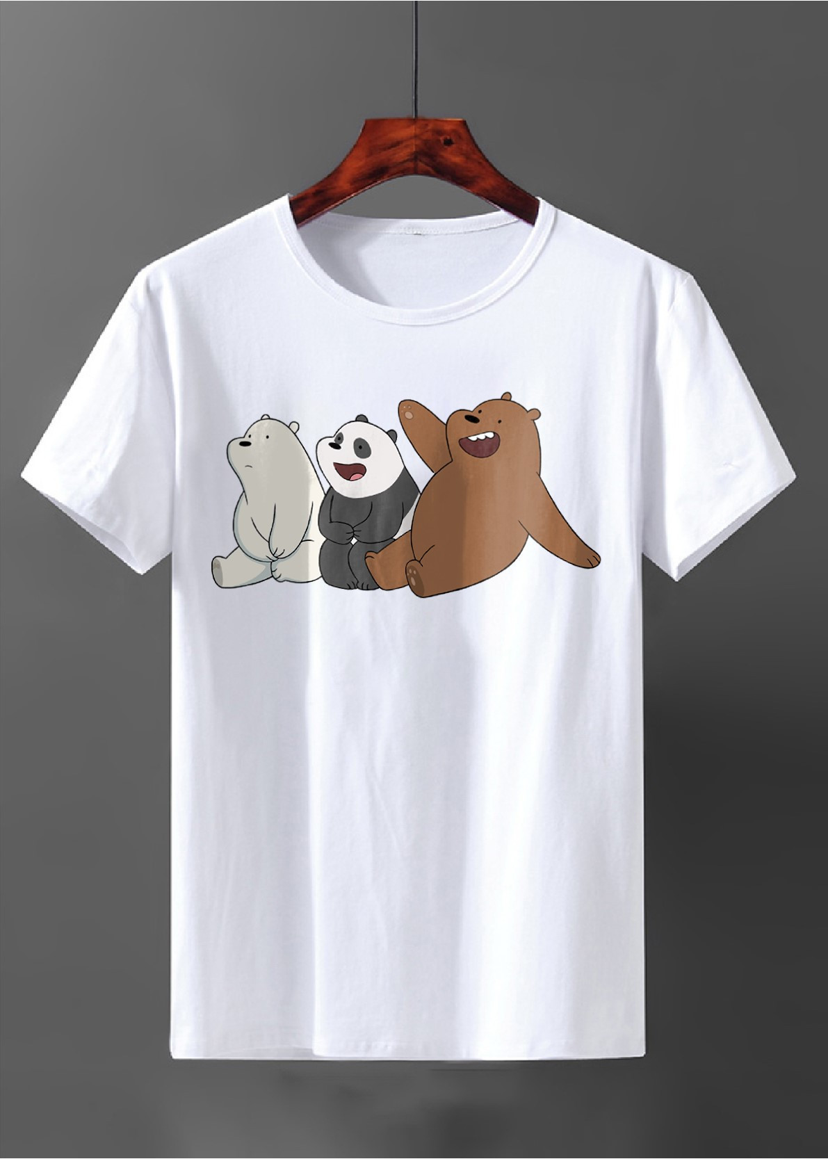 Áo Thun Unisex We Are Bare Bears Cute 2 Cotton