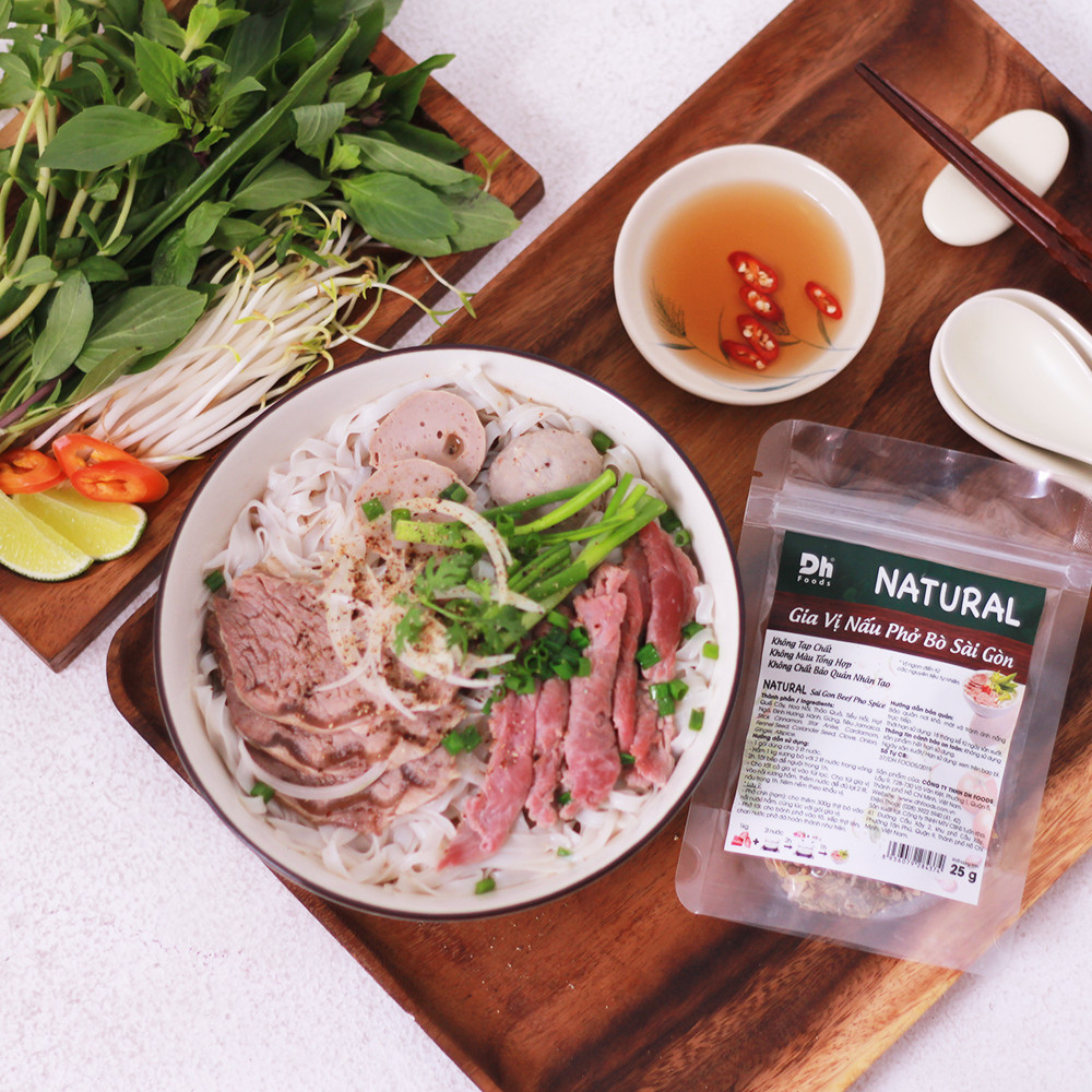 Combo 2 gói Natural Gia Vị Nấu Phở Bò Sài Gòn Dh Foods