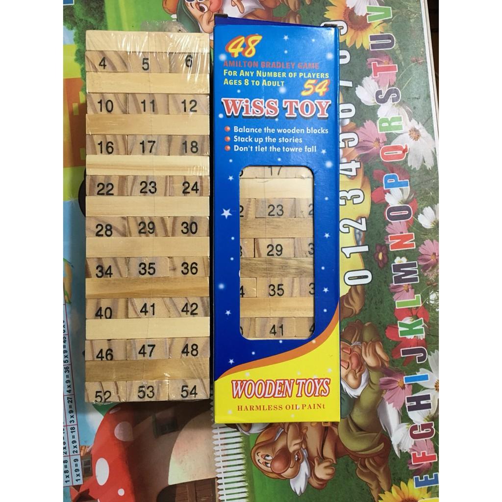 Đồ Chơi Rút Gỗ Wish Toy Cho Bé (54 thanh)