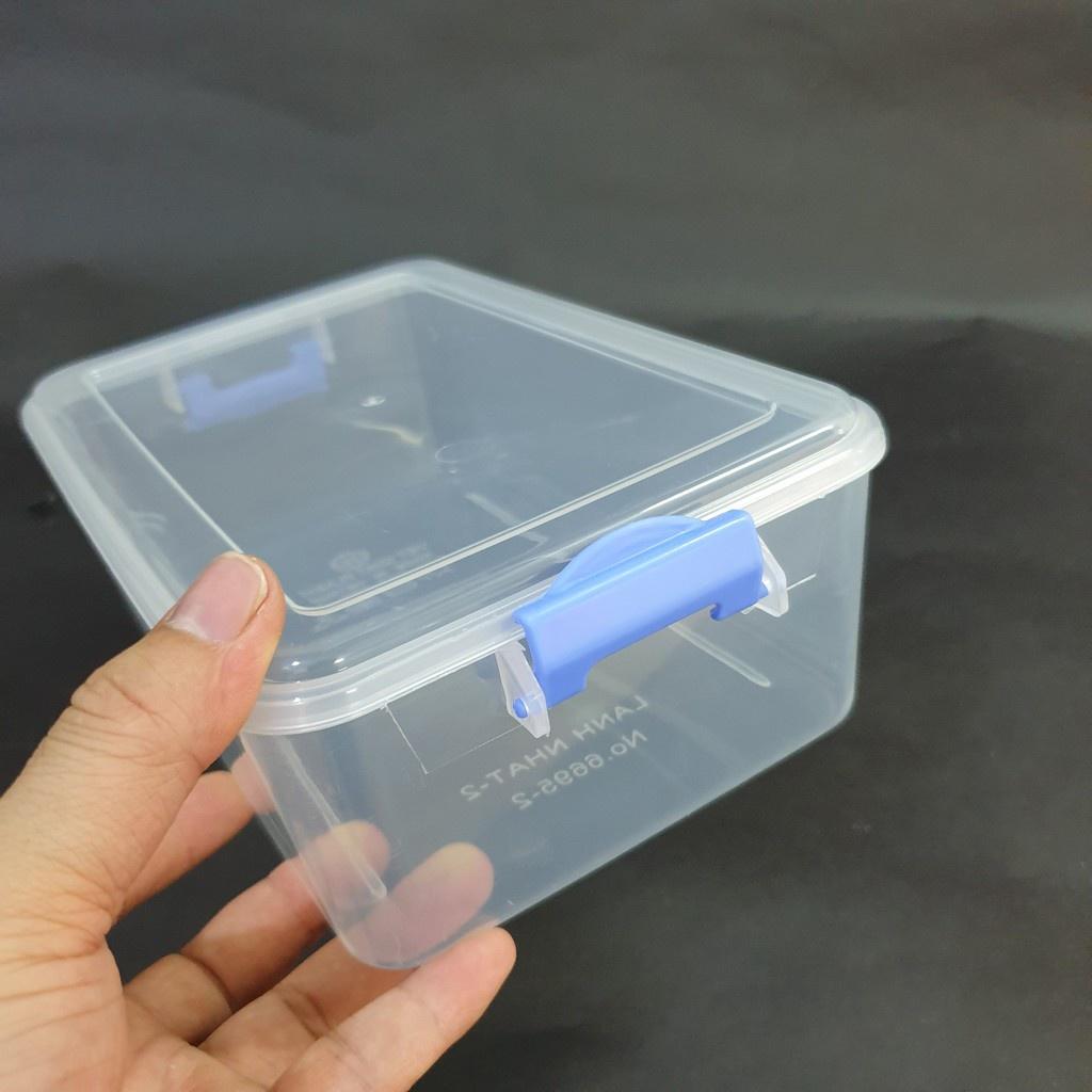 Hộp nhựa đa năng Việt Nhật , Hộp đựng thức ăn thực phẩm,để tủ lạnh có nắp khóa chắc chắn chất liệu nhựa PP cao cấp