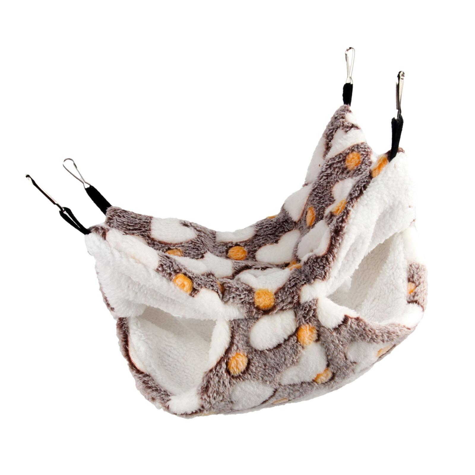 Hamster Hammock Bed Bedding Double Layer Soft Nest for Small Pet Squirrel Ferret
