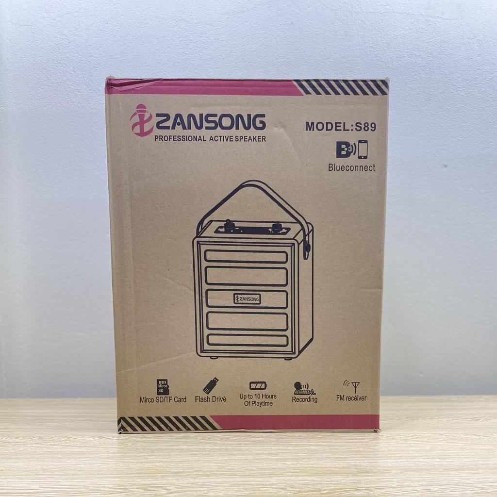 Loa karaoke bluetooth ZANSONG S89 tặng kèm 1 micro không dây Hàng Chính Hãng