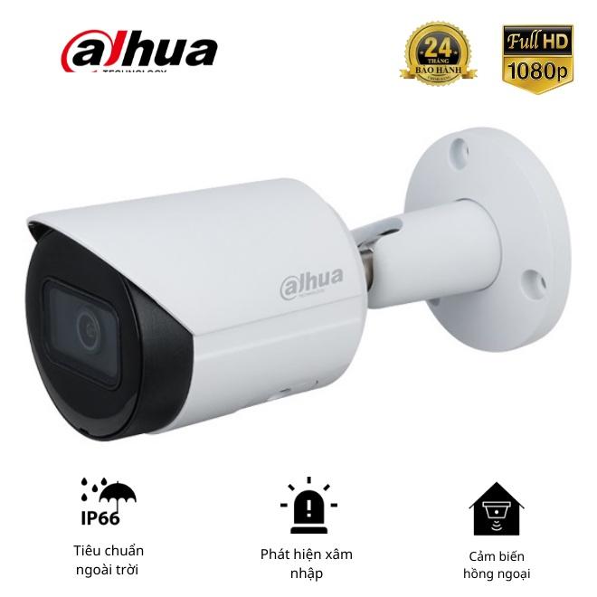 Camera IP thân trụ Dahua DH-IPC-HFW2531SP-S-S2,HFW2831SP-S-S2 thông minh, chống nước, hồng ngoại - Hàng Chính Hãng