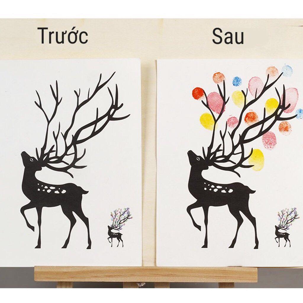 ️ĐỒ CHƠI HOT️ COMBO MÀU VẼ VÂN TAY FINGER PAINT BỘ 24 MÀU AN TOÀN DIY FINGER KÈM 32 TRANH MẪU CHO BÉ THỎA SỨC SÁNG TẠO